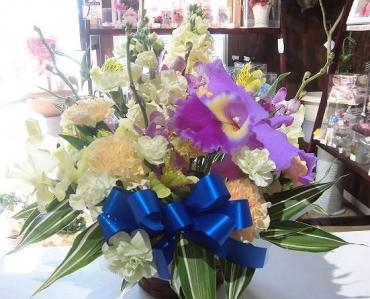 ピンクのカトレアの退職祝い、送別の花。前橋花屋はなせん｜「はなせん」　（群馬県前橋市の花キューピット加盟店 花屋）のブログ