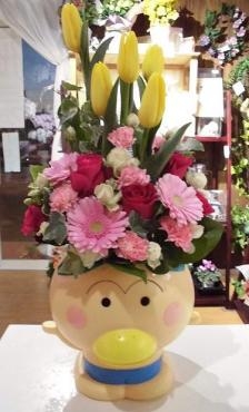 じぃーじ、ばぁーばから１歳のお孫さんへの誕生日の花を配達。前橋花屋はなせん。｜「はなせん」　（群馬県前橋市の花キューピット加盟店 花屋）のブログ