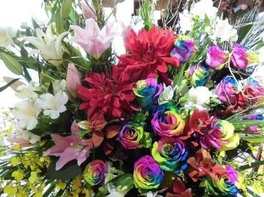 キャバ嬢の誕生日祝いのスタンド花。｜「はなせん」　（群馬県前橋市の花キューピット加盟店 花屋）のブログ