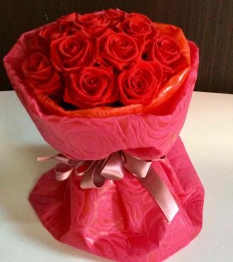 プロポーズの花束にプリザーブドフラワーの赤いバラ｜「はなせん」　（群馬県前橋市の花キューピット加盟店 花屋）のブログ