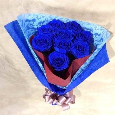高崎市プロポーズの花束は青いバラのプリザーブドフラワー｜「はなせん」　（群馬県前橋市の花キューピット加盟店 花屋）のブログ