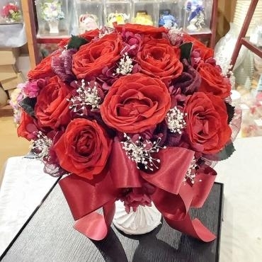 熊谷市赤バラの花束の保存｜「はなせん」　（群馬県前橋市の花キューピット加盟店 花屋）のブログ