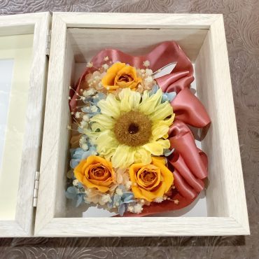 ヒマワリをプリザーブドフラワーに加工して保存、アフターブーケ。群馬県｜「はなせん」　（群馬県前橋市の花キューピット加盟店 花屋）のブログ